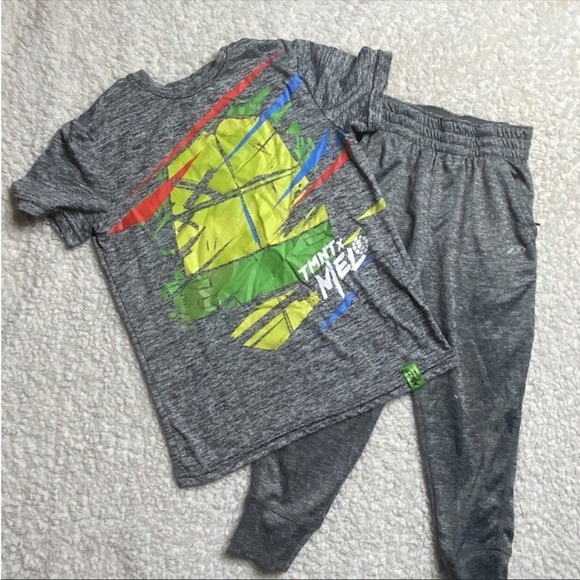 Ninja Turtle Gray Sweats Kids set Nickelodeon Sport teenage Mutant Ninja Turtles - Picture 7 of 10